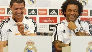 Cristiano Ronaldo y Marcelo en Ataque de Risa Durante Entrevista [upl. by Klina971]