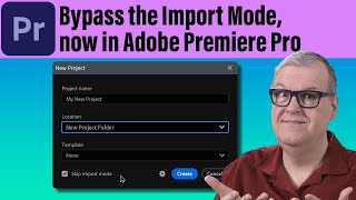 Bypass the Import Mode now in Adobe Premiere Pro [upl. by Miche983]