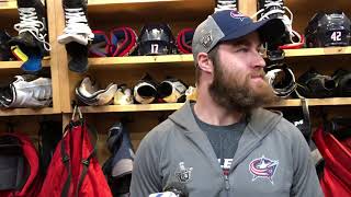 Blue Jackets defenseman David Savard on preparing for Game 4 against Tampa Bay [upl. by Sumner775]