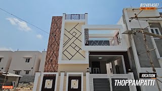 70 LAKHS  சிறப்பான DESIGNல கட்டி கொடுக்கப்பட்ட  3BHK வீடு  THOPPAMPATTI 📞8124814567  1550 SFT [upl. by Ludovika306]