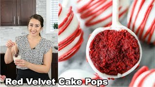 Red Velvet Cake Pops Easy Recipe [upl. by Reinaldos380]