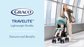 Graco TraveLite™  Travel with ease with this lightweight stroller [upl. by Knowling]