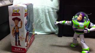 実写バズ・ウッディ救出作戦 1分51秒動画セリフ有 Toy Story Buzz Saving Woody Stop Motion Video  Disney [upl. by Ennovart]