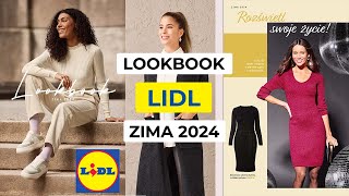 Lookbook Lidl Zima 2024  Moda damska  Sukienki spodnie legginsy swetry bluzy kurtki płaszcze [upl. by Julius725]