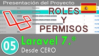 05  Curso de Laravel 7  Crear Sistema de Roles y Permisos  Parte 5 [upl. by Odlopoel]