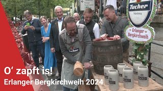 Der „Berch“ ruft Erlanger Bergkirchweih mit zwei Schlägen eröffnet [upl. by Sawyere]