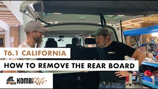 California T61  How to remove the Rear Board [upl. by Anihcak254]