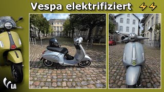 Angetestet Vespa Elettrica Modelljahr 2024 ⚡ Ich fahre die 70 kmh Variante [upl. by Ilahsiav]