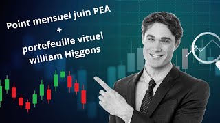 Point Investissement Mensuel PEA  portefeuille virtuel William HIGGONS [upl. by Alissa]