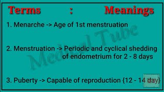 Important Gynecology and obstetrics Terminology For Medical Student  35 Medical Terminology FNP [upl. by Ajak]