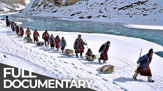 The Ice Walkers Surviving on the Frozen Zanskar River  Free Documentary [upl. by Inkster]