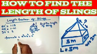 How to find the length of slings  Length factor of slings [upl. by Griswold390]