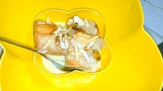 shahi tukda dessert 😋 delicious make easy at home 🏠 [upl. by Ahset]