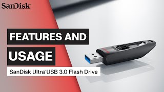 Features and Usages SanDisk Ultra USB 30 Flash Drive [upl. by Agnot873]