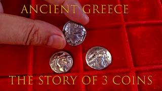 3 Ancient Greek Coins  Ptolemy Alexander III Athens Owl [upl. by Sivi]