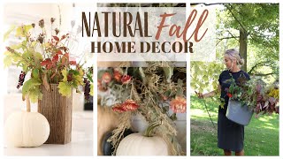 Natural Fall Home Decor  Fall Wreath DIY  Fall Home Decor 2021  Autumn Decor  Autumn Wreath [upl. by Xenos]