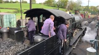 VISITING ENGINE  7822 FOXCOTE MANOR on the Kent and East Sussex Railway on test runs [upl. by Saul950]