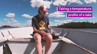 Taking a temperature profile in a lake [upl. by Normalie]