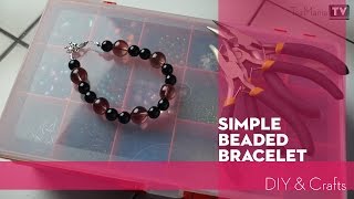 Simple Beaded Bracelet [upl. by Melvyn]