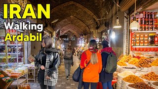 Walking around Ardabil Grand Bazaar  Iran 2023  Walk With Me travel [upl. by Anilec]