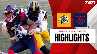 CFL WEEK 21 TIGERCATS VS ALOUETTES [upl. by Niamreg]