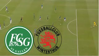 St Gallen 22 Winterthur FC Highlights  Swiss Super League 202425 [upl. by Phillips]