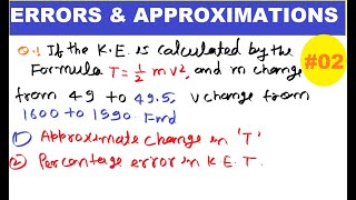 09 Problem of Errors and Approximations in Hindi  Extrema function of several variables [upl. by Htelimay30]