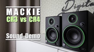 Mackie CR3 vs Mackie CR4  Sound Demo w Bass Test [upl. by Elyak272]