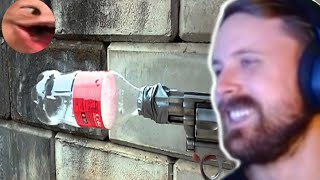 Forsen Reacts  Plastic bottle silencer [upl. by Kared]