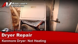 Kenmore Dryer Repair  Not Heating  Heating Element [upl. by Kassandra]