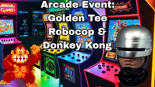 Arcade classics showdown Donkey Kong Robocop Golden Tee in Doncaster [upl. by Bryna]