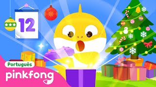 12 Dias de Natal do Bebê Tubarão🎄 Músicas Natalinas  Pinkfong Bebê Tubarão Canções para Crianças [upl. by Kcire]