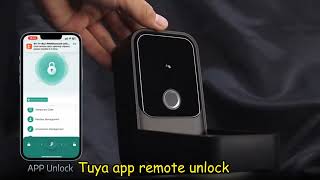 Tuya Smart Life App Unlock Wall Mount Fingerprint Digital Outdoor Waterproof Home Smart Key Lock Box [upl. by Analem]