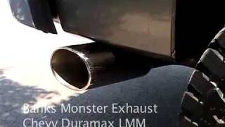 Chevy Duramax LMM with Banks Monster Exhaust [upl. by Samara]