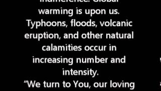 ORATIO IMPIRATA Prayer for Natural Calamities [upl. by Aicilaf]