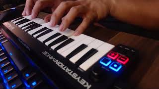 Everglow by Coldplay cover  MAudio Keystation Mini 32 with Ignite [upl. by Eniroc]