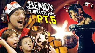 Alice Angel Shots Fired Bendy and the Dark Revival CHAPTER 5 Gameplay  FGTeeV [upl. by Gnivre]