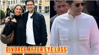 parineeti chopra Divorce Ragghav chaddha after eye loss surgery in londonglamrumertv [upl. by Araht508]