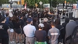 Hong Kong rally at Metrotown SkyTrain Station [upl. by Borden]