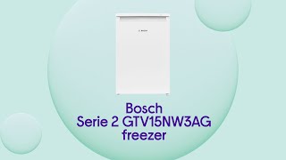 Bosch Serie 4 GTV15NWEAG Undercounter Freezer  White  Product Overview  Currys PC World [upl. by Iruy]