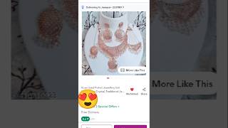 unboxing Rose gold necklace reviewtrending unboxing meeshoshorts [upl. by Brew739]