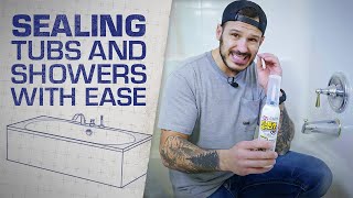 How to Caulk a Bathtub with Flex Shot Mr Build It Flex It Series Ep 3 [upl. by Johnathan]