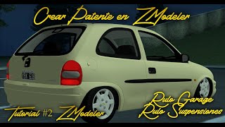 Crear Patentes en ZModeler Tutorial 2 Rulo Emetea [upl. by Adnorrehs]