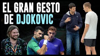 Djokovic y Medjedovic  El gran gesto de Nole djokovic novakdjokvic medjedovic hamadmedjedovic [upl. by Sille]