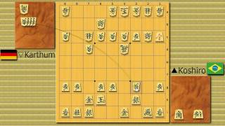 Shogi News 1st CosmOu Title Match Game 2 KOSHIRO vs KARTHUM [upl. by Ssur299]