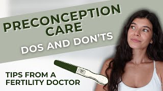 Dos amp Donts When Preparing For Pregnancy  Tips For Getting Ready to Try to Conceive [upl. by Edson]