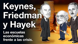 Keynes Friedman y Hayek  Las escuelas económicas frente a las crisis [upl. by Perretta]