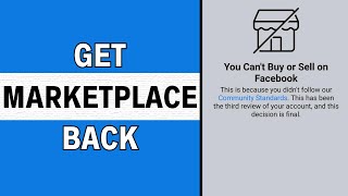 How to Get Facebook Marketplace Back on iPhone Android 2024 WORKING [upl. by Jannel711]