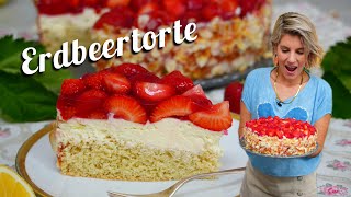 Erdbeertorte  wie aus der Bäckerei  Felicitas Then [upl. by Stacia729]