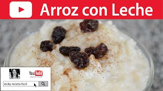 CÓMO HACER ARROZ CON LECHE  VickyRecetaFacil [upl. by Kazim]